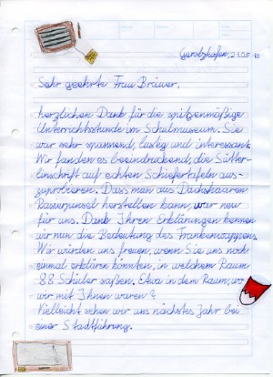 Lehrerin an dankeschön brief Dankeschön brief